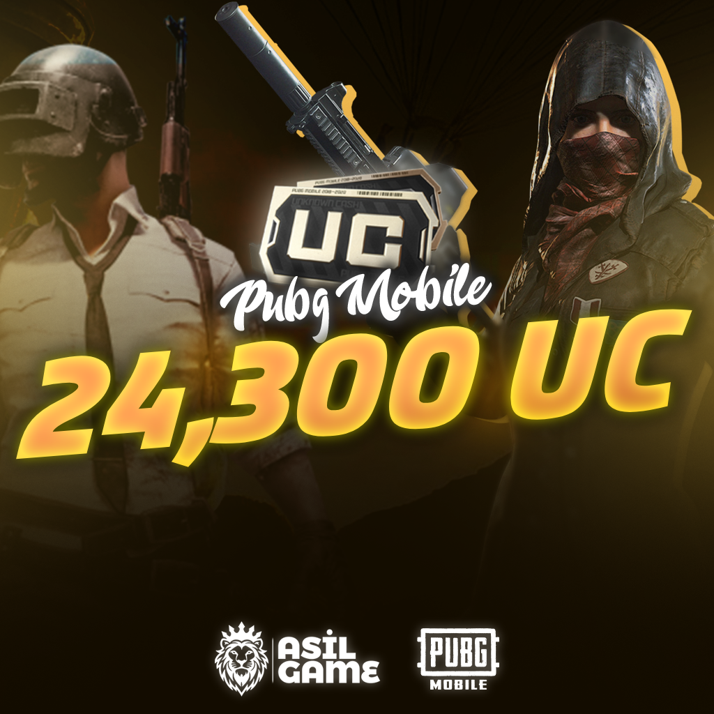PUBG Mobile 24300 UC (Tüm Sunucular) ID Yükleme Şansı