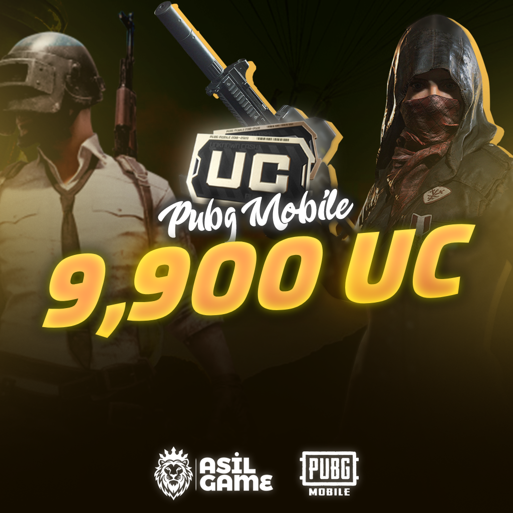 PUBG Mobile 9900 UC (Tüm Sunucular) ID Yükleme Şansı