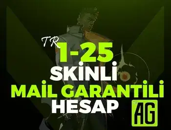 1-25 Skin Mail Garantili Hesap: Valorant