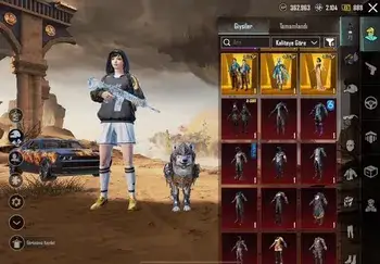 YAYINCI HESABI 105 DESTANSI + 6 NİHAİ + ALTIN FİRAVUN + ANUKHRA ZIRH 3SV PUBG MOBİLE HESABI